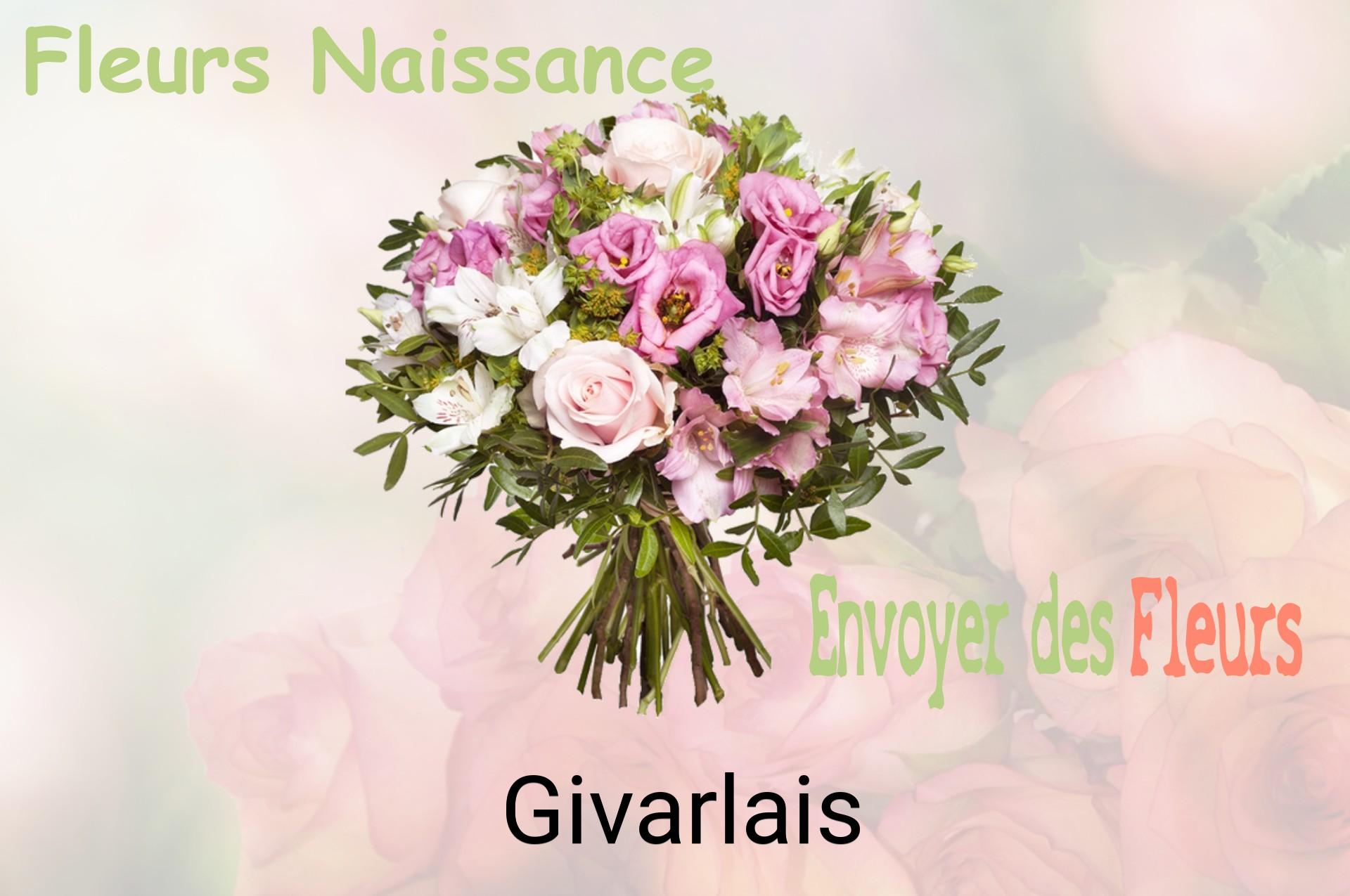 Bouquet de fleurs de naissance livré à Givarlais